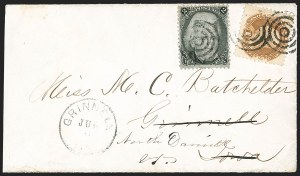 Sale 1232, Lot 1635, 1868 Grilled Issue thru 1869 Pictorial Issue