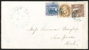 Sale 1232, Lot 1636, 1868 Grilled Issue thru 1869 Pictorial Issue