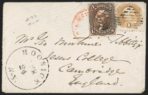 Sale 1232, Lot 1640, 1868 Grilled Issue thru 1869 Pictorial Issue