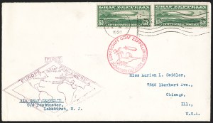 Sale 1232, Lot 1651, 1893 and Later Issues, 65c, $1.30 Graf Zeppelin (C13-C14) Sale 1232, Lot 1651, 1893 and Later Issues