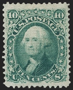 Sale 1234, Lot 124, 1867-68 Grilled Issue and 1875 Re-Issue of 1861-66 Issue (Scott 81-111)