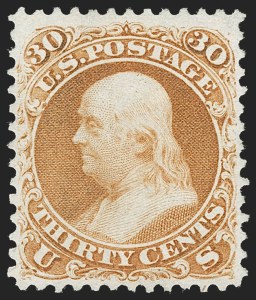Sale 1234, Lot 132, 1867-68 Grilled Issue and 1875 Re-Issue of 1861-66 Issue (Scott 81-111)