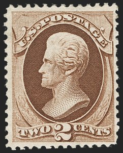 Sale 1234, Lot 161, 1870-73 Bank Note Issues (Scott 134-166), 2c Red Brown, H. Grill (135) Sale 1234, Lot 161, 1870-73 Bank Note Issues (Scott 134-166)