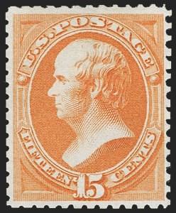 Sale 1234, Lot 184, 1875 Continental Bank Note Co. Hard Paper Special Printing (Scott 167-181)