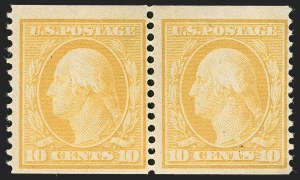 Sale 1234, Lot 310, 1908-10 Washington-Franklin Issues including Bluish Paper (Scott 356-365)