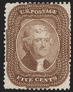 Sale 1234, Lot 50, 1857-60 Issue (Scott 18-39)