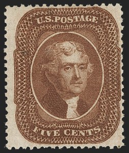 Sale 1234, Lot 51, 1857-60 Issue (Scott 18-39)