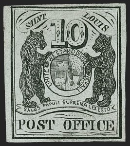 Sale 1234, Lot 9, Postmasters' Provisionals
