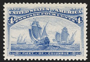 Sale Number 1235, Lot Number 1187, 1893 Columbian Issue (Scott 230-245) Sale Number 1235, Lot Number 1187, 1893 Columbian Issue (Scott 230-245)