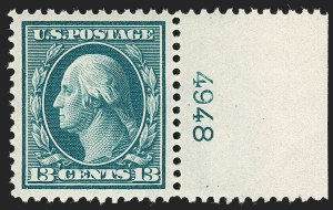 Sale 1235, Lot 1273, 1908-10 Washington-Franklin Issues including Bluish Paper (Scott 331-366)