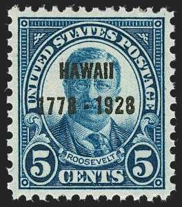 Sale 1235, Lot 1413, 1925 and Later Issues (Scott 647-2419b), 2c-5c Hawaii Ovpt. (647-648) Sale 1235, Lot 1413, 1925 and Later Issues (Scott 647-2419b)