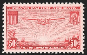 Sale 1235, Lot 1486, Air Post, 20c, 50c Trans-Pacific (C21-C22) Sale 1235, Lot 1486, Air Post