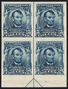 Sale 1239, Lot 618, 1902 thru later 20th Century Issues, 5c Blue, Imperforate (315) Sale 1239, Lot 618, 1902 thru later 20th Century Issues