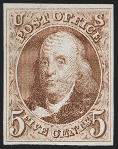 Sale 1240, Lot 140, 1875 Reproduction of 1847 Issue (Scott 3-4)