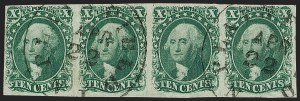 Sale 1240, Lot 173, 1851-56 Issue (Scott 5-17)