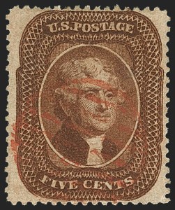 Sale 1240, Lot 198, 1857-60 Issue and 1875 Reprint (Scott 18-47)