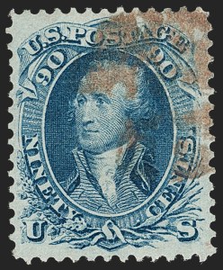 Sale 1240, Lot 246, 1867-68 Grilled Issue (Scott 79-101)