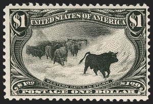 Sale 1240, Lot 354, 1898 Trans-Mississippi Issue (Scott 285-293), $1.00 Trans-Mississippi (292) Sale 1240, Lot 354, 1898 Trans-Mississippi Issue (Scott 285-293)