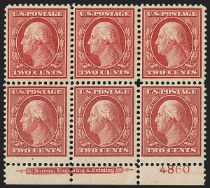 Sale 1240, Lot 420, 1909 Bluish Paper Issue (Scott 357-366)