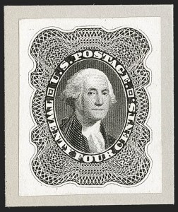 Sale 1240, Lot 9, Essays, Proofs and Specimens: 1845 thru 1869 Issues, 1c-90c 1857 Reprints, Small Die Proofs on Wove (40P2-47P2) Sale 1240, Lot 9, Essays, Proofs and Specimens: 1845 thru 1869 Issues