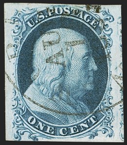 Sale 1242, Lot 106, One-Cent: Plate Four (Scott 6-8A)