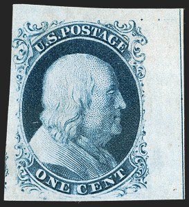 Sale 1242, Lot 110, One-Cent: Plate Four (Scott 6-8A)
