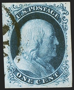 Sale Number 1242, Lot Number 113, One-Cent: Plate Four (Scott 6-8A) Sale Number 1242, Lot Number 113, One-Cent: Plate Four (Scott 6-8A)