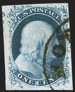 Sale 1242, Lot 114, One-Cent: Plate Four (Scott 6-8A)