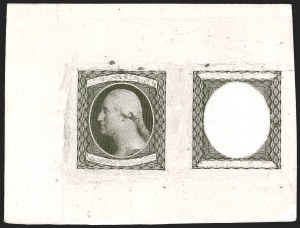 Sale 1242, Lot 130, Three-Cent: Essays and Proofs