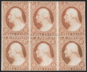 Sale 1242, Lot 162, Three-Cent: Dull Red and Shades, Types I, II (Scott 11-11A)