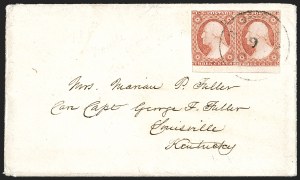 Sale 1242, Lot 173, Three-Cent: Dull Red and Shades, Types I, II (Scott 11-11A)