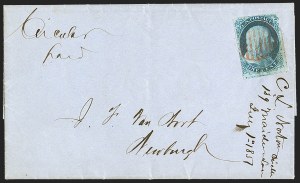 Sale 1242, Lot 18, One-Cent: Plate One Early, cont. (Scott 7-8A)