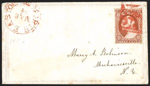 Sale 1242, Lot 196, Three-Cent: Covers and Fancy Cancels