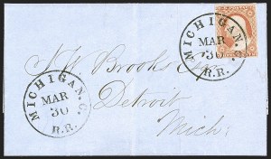 Sale 1242, Lot 203, Three-Cent: Railroads and Waterways