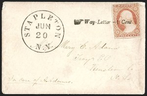 Sale 1242, Lot 205, Three-Cent: Railroads and Waterways