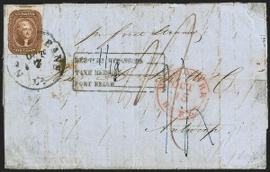 Sale 1242, Lot 319, Five-Cent: Foreign Mails (Scott 12)
