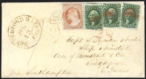 Sale 1242, Lot 361, Ten-Cent: Type II, Covers (Scott 14)