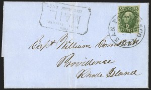Sale 1242, Lot 369, Ten-Cent: Type III, Covers (Scott 15)