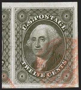 Sale 1242, Lot 402, Twelve-Cent: Off-Cover (Scott 17)