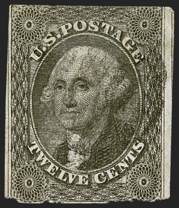 Sale 1242, Lot 421, Twelve-Cent: Off-Cover (Scott 17)