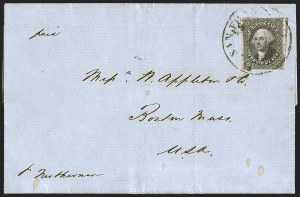Sale 1242, Lot 423, Twelve-Cent: Domestic Covers (Scott 17)