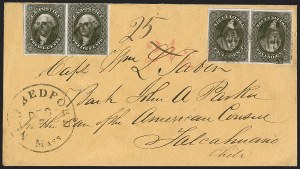 Sale 1242, Lot 434, Twelve-Cent: Foreign Mails (Scott 17)
