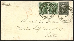 Sale 1242, Lot 435, Twelve-Cent: Foreign Mails (Scott 17)