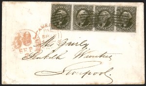 Sale 1242, Lot 441, Twelve-Cent: Foreign Mails (Scott 17)