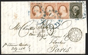 Sale 1242, Lot 445, Twelve-Cent: Foreign Mails (Scott 17)