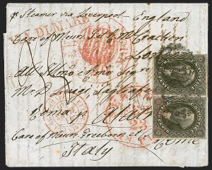 Sale 1242, Lot 451, Twelve-Cent: Foreign Mails (Scott 17)