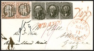 Sale 1242, Lot 453, Twelve-Cent: Foreign Mails (Scott 17)