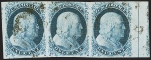 Sale 1242, Lot 50, One-Cent: Plate One Late (Scott 7, 9)