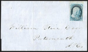 Sale 1242, Lot 7, One-Cent: Plate One Early (Scott 5-5A)