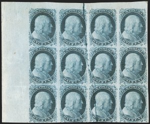 Sale 1242, Lot 80, One-Cent: Plate Two (Scott 7, 8)